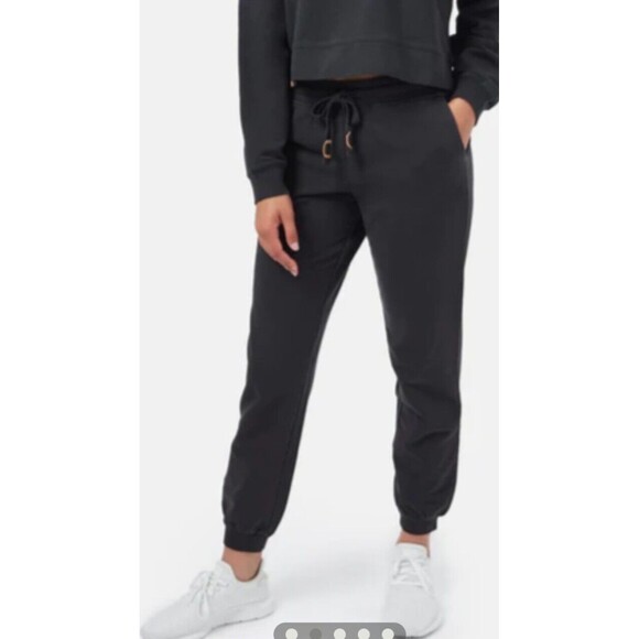 NWT Tentree French Terry Jogger XL Black pants - Picture 1 of 3